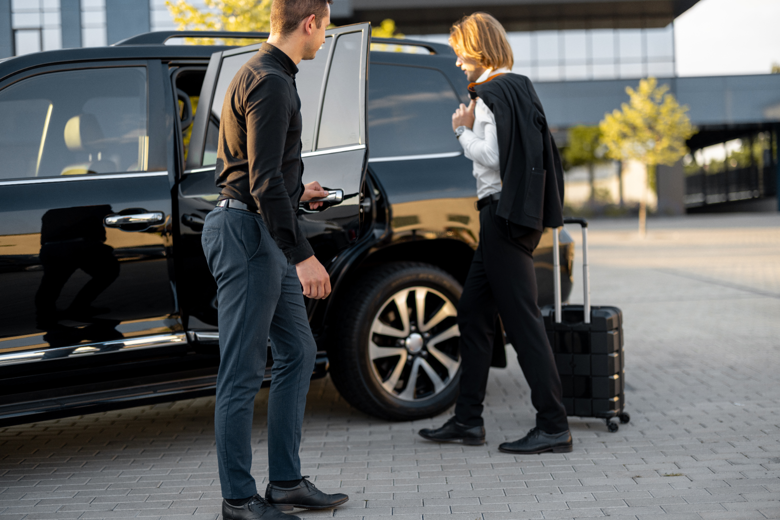 Business chauffeur car for meetings and VIP arrivals